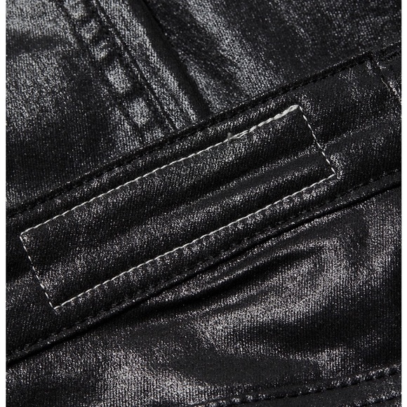 Rag n bone Casey high rise coated ankle flare az28 nwt black NEW - Picture 4 of 11